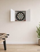 vidaXL Кабинет за дартборд Бетонно сиво 56 x 12 x 63 см