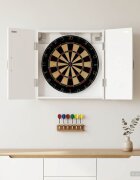 vidaXL Кабинет за дартборд HOORN Бяло 525 x 105 x 535 см