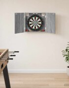vidaXL Кабинет за дартборд Сив Сонома 56 x 12 x 535 см