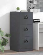 vidaXL Кабинет за файлове с чекмедже Антрацит 44 x 50 x 106.5 см