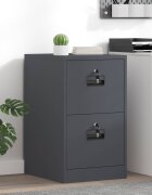 vidaXL Кабинет за файлове с чекмедже Антрацит 44 x 50 x 745 см