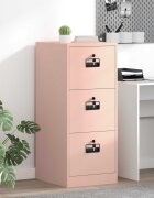 vidaXL Кабинет за файлове с чекмедже Розово 44 x 50 x 106.5 см