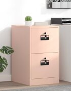 vidaXL Кабинет за файлове с чекмедже Розово 44 x 50 x 745 см