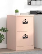 vidaXL Кабинет за файлове с чекмедже Розово 455 x 42 x 745 см