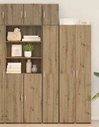 vidaXL Кабинет за съхранение с рафтове Дъб артизан 30 x 425 x 225 см