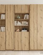 vidaXL Кабинет за съхранение с рафтове Дъб артизан 70 x 425 x 225 см