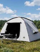 vidaXL Кабинна палатка Бял blackout 300 x 210 x 156 см Полиестер