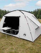 vidaXL Кабинна палатка Бял blackout 400 x 210 x 180 см Полиестер