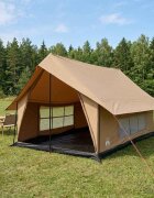 vidaXL Кабинна палатка Кафяво 340 x 246 x 210 см Памук и полиестер