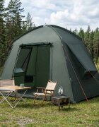 vidaXL Кабинна палатка Военнозелено 210 x 210 x 138 см Полиестер