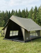 vidaXL Кабинна палатка Военнозелено 340 x 246 x 210 см