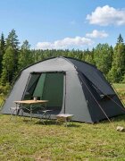 vidaXL Кабинна палатка Военнозелено 400 x 210 x 180 см Полиестер