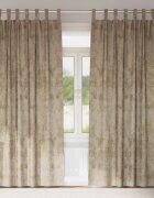 vidaXL Кадифени завеси 2 бр. Шампанско 260 x 140 см Кадифе