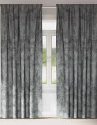 vidaXL Кадифени завеси 2 бр. Сив 245 x 140 см Кадифе