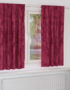 vidaXL Кадифени завеси 2 бр. виненочервен 175 x 140 см Кадифе