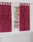 vidaXL Кадифени завеси 2 бр. виненочервен 175 x 140 см Кадифе