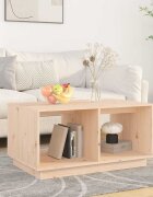vidaXL Кафе маса 80x50x40 см борово дърво масив
