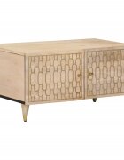 vidaXL Кафе маса 80x50x40 см мангово дърво масив