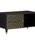 vidaXL Кафе маса 80x50x40 см мангово дърво масив