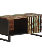 vidaXL Кафе маса 80x51x40 см масивна акация