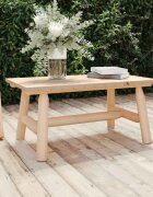 vidaXL Кафе маса 90x50x41 см смърч масив