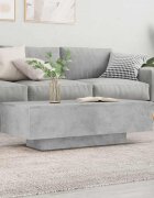 vidaXL Кафе маса бетонно сива 100x495x31 см инженерно дърво