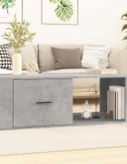 vidaXL Кафе маса бетонно сива 100x505x35 см инженерно дърво
