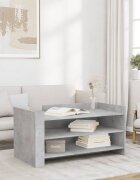 vidaXL Кафе маса бетонно сива 100x50x50 см инженерно дърво