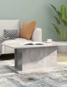 vidaXL Кафе маса бетонно сива 102x555x40 см инженерно дърво