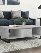 vidaXL Кафе маса бетонно сива 104x60x35 см инженерно дърво