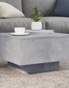 vidaXL Кафе маса бетонно сива 55x55x31 см инженерно дърво
