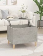 vidaXL Кафе маса бетонно сива 60x445x45 см инженерно дърво