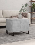 vidaXL Кафе маса бетонно сива 60x445x45 см инженерно дърво
