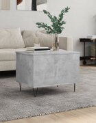 vidaXL Кафе маса бетонно сива 60x445x45 см инженерно дърво