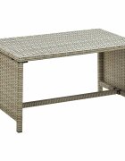 vidaXL Кафе маса бежова 70x40x38 см полиратан