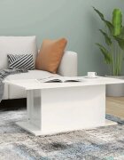 vidaXL Кафе маса бял гланц 102x555x40 см инженерно дърво