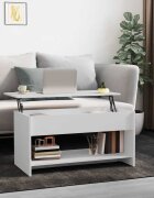 vidaXL Кафе маса бяла 102x50x525 см инженерно дърво