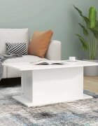vidaXL Кафе маса бяла 102x555x40 см инженерно дърво