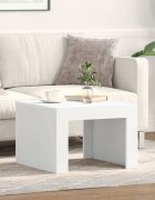 vidaXL Кафе маса бяла 50x50x35 см инженерно дърво