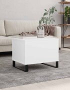 vidaXL Кафе маса бяла 60x445x45 см инженерно дърво