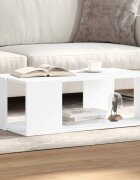 vidaXL Кафе маса бяла 895x48x30 см инженерно дърво