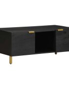 vidaXL Кафе маса черна 100x54x40 см инженерно дърво
