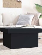 vidaXL Кафе маса черна 100x55x40 см инженерно дърво