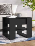vidaXL Кафе маса черна 555x55x45 см инженерно дърво