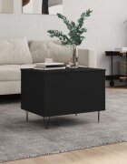 vidaXL Кафе маса черна 60x445x45 см инженерно дърво