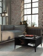 vidaXL Кафе маса черна 60x60x30 см инженерно дърво