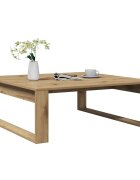 vidaXL Кафе маса дъб артизан 100x100x35 см инженерно дърво