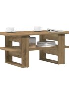vidaXL Кафе маса дъб артизан 102x55x42 см инженерно дърво