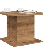 vidaXL Кафе маса дъб артизан 555x555x40 см инженерно дърво