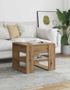vidaXL Кафе маса дъб артизан 555x55x45 см инженерно дърво